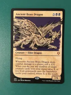 MTG Ancient Brass Dragon #389 Commander Legends: Battle for Baldur's Gate NM - Image 1