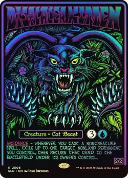 1X NM Displacer Kitten Foil Secret Lair x D&D: Black Lights & Dark Dungeons - Image 1