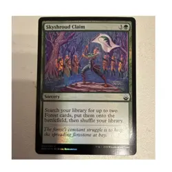 Wizards of the Coast MTG Skyshroud Claim Battlebond Foil Common Green 213 Roman… - Image 1