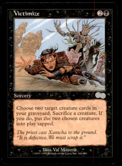 MTG Victimize LP Light Play Urza's Saga [2397] - Image 1
