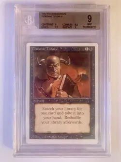 MTG Demonic Tutor - Revised Edition (3ED) #105 Beckett (BGS) 9 Mint - Image 1