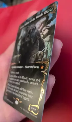 Lumra, Bellow of the Woods (Borderless) (Raised Foil) Bloomburrow Foil - Image 4