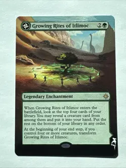 MTG * GROWING RITES OF ITLIMOC CRADLE * ALTERED Hand Painted * Ixalan * MAGIC - Image 1