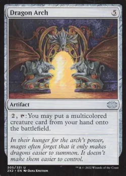 Dragon Arch 305 Uncommon Double Masters 2022 Magic: The Gathering MP - Image 1