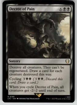 Decree of Pain Commander: The Lord of the Rings 199 MTG NM - Image 1