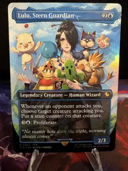 Lulu, Stern Guardian (Borderless) (Chocobo Track Foil) Commander: Final Fantasy - Image 1