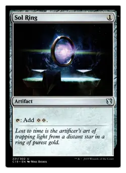 Sol Ring 221 UC Commander 2019 NM - Image 1