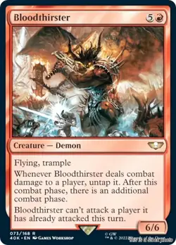 Bloodthirster [40K - 73] - NM TCG MTG - Image 1