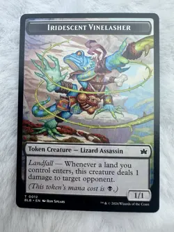 Iridescent Vinelasher Token Light Play, English Magic the Gathering MTG Bloombur - Image 1