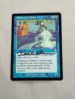 MTG Chameleon Spirit Artist Proof and Signature Signed Williams - Image 1