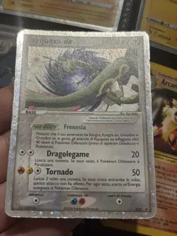 Rayquaza Promo 039 Rara Holo Con Swirl Carta Pokemon Ita Condizioni Poor Played - Image 3