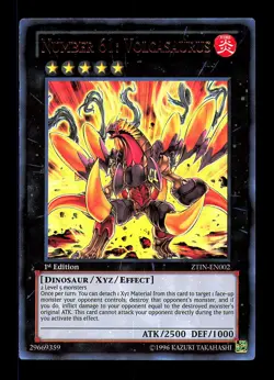2013 Zexal Collection Tin #ZTIN-EN002 Number 61: Volcasaurus - Image 1