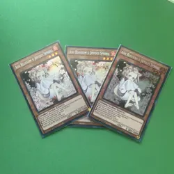 3X ASH BLOSSOM & JOYOUS SPRING 3X * ALTERNATE ART SECRET RARE RA04-EN025 YUGIOH! - Image 1