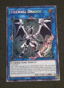 Yu-Gi-Oh! TCG Firewall Dragon MP18-EN062 Firewall Dragon Secret Rare 1st Ed LP - Image 1