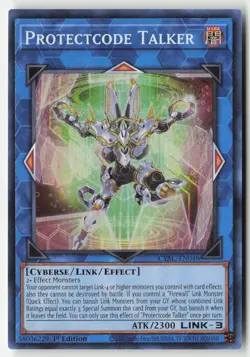 Yugioh - Protectcode Talker CYAC-EN048 1st Edition - Super Rare - Image 1