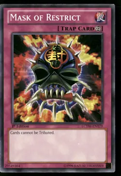 Mask of Restrict LCYW-EN179 Common / Short Print Yu-Gi-Oh 1st Edition MP - Image 1