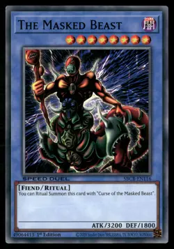 The Masked Beast SBCB-EN116 Common / Short Print Yu-Gi-Oh 1st Edition Near Mint - Image 1