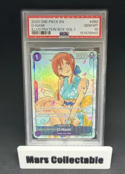 O-Nami Illustration Box Vol.1 OP05-062 One Piece Promos English PSA 10 - Image 1
