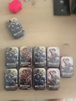 Lot of (10) One Piece TCG Tin Pack Set Vol.2 SEALED MINI TINS - Image 1