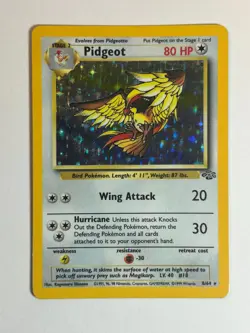 1999 Pokemon Jungle Pidgeot Holo Rare 8/64 WOTC Vintage Card LP - Image 1