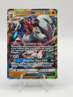 Lycanroc GX - 74/145 - Pokemon Guardians Rising Sun & Moon Ultra Rare Card NM - Image 1