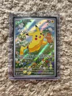 Pokemon TCG: Pikachu 088 Scarlet & Violet Promo Card Holo Full Art NM - Image 1