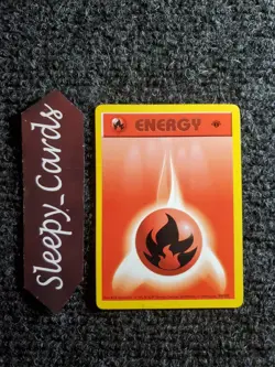 Pokemon Fire Energy 98/102 1st Edition Base Set Shadowless Card NM - Image 1
