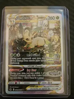 2023 Pokemon TCG Leafeon VStar Crown Zenith Full Art Galarian Gallery GG35/GG70 - Image 1