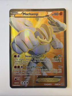 Pokemon TCG Machamp-EX Holo Full Art Ultra Rare Card Ancient Origins 90/98 - Image 1