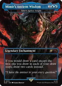 Mimir's Ancient Wisdom 2214 Secret Lair x God of War: Norse Foil MTG NM - Image 1