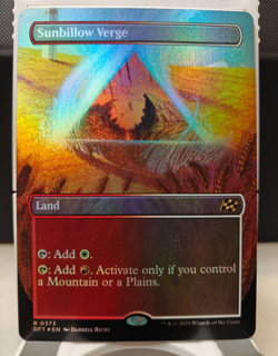 Sunbillow Verge - Borderless Foil - Aetherdrift - DFT - #372 - NM - Image 1