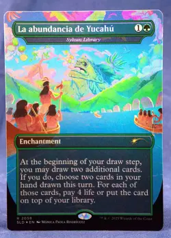Sylvan Library -MTG-✨FOIL Secret Lair NALAC SLD - NM -La abundancia de Yucahu - Image 1