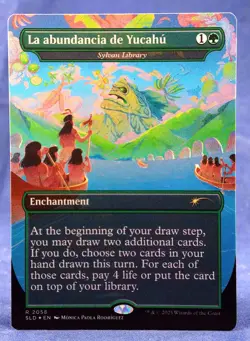 Sylvan Library -MTG-✨FOIL Secret Lair NALAC SLD - NM -La abundancia de Yucahu - Image 2
