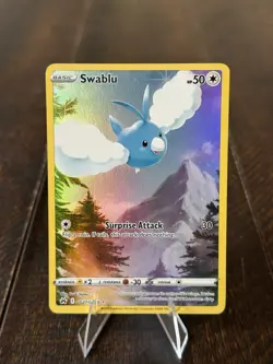 Pokemon Swablu Ultra Rare Holo GG27/GG70 Crown Zenith Galarian Gallery 50 HP - Image 3