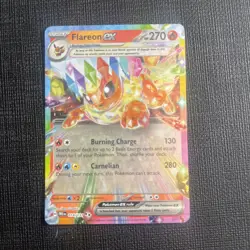 Pokemon TCG Prismatic Evolutions Flareon EX 14/131 Double Rare - Image 1