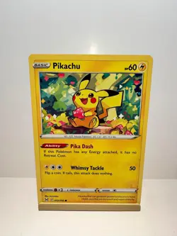 Pikachu 052/196 Common Lost Origin Pokemon Near Mint - Image 1