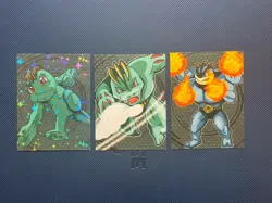 Pokemon Attacks Set Peru Sticker Machop Machoke Machamp Set - Image 1