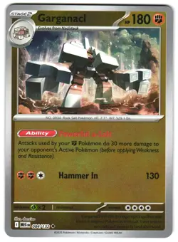 Garganacl - 084/132 Reverse Holo ME01: Mega Evolution Pokemon TCG - Image 1