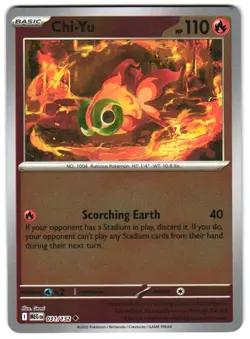 Chi-Yu 031/132 Reverse Holo ME01: Mega Evolution Pokemon TCG - Image 1