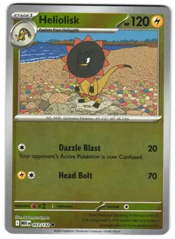 Heliolisk 053/132 Reverse Holo ME01: Mega Evolution Pokemon TCG - Image 1