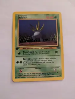 Pokemon TCG Oddish Jungle 58/64 Regular 1st Edition Common VLP - Image 1