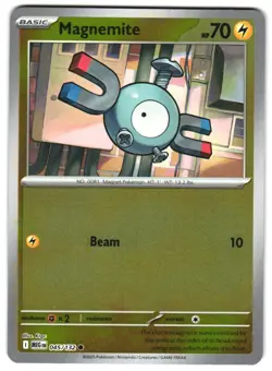 Magnemite 045/132 Reverse Holo ME01: Mega Evolution Pokemon TCG - Image 1