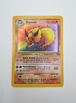 Pokemon TCG Flareon Jungle Holo Rare 3/64 1999 HP - Image 1