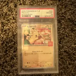Pokemon Pikachu McDonald's Promo 020/M-P Japanese PSA 10 - Image 1
