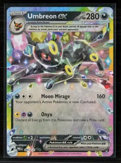 Pokemon 2025 Scarlet & Violet Prismatic Evolutions Umbreon EX RR #60/131 - Image 1