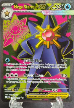 Pokemon Mega Starmie EX POR 102/088 Holo Mega Evolution HP330 Jetting Blow - Image 1