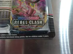 Pokemon Sun And Moon Base Sword And Shield Rebel Clash Blister w/ Charizard Pin - Image 5