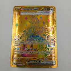 Pokemon Terapagos ex 180/131 Prismatic Evolutions Hyper Rare Holo 230HP - Image 1