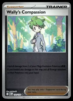 WALLY'S COMPASSION 132/132 UNCOMMON MEGA EVOLUTION POKEMON - Image 1