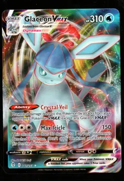 Pokemon Glaceon VMAX SWSH07: Evolving Skies #041/203 NM - Image 1